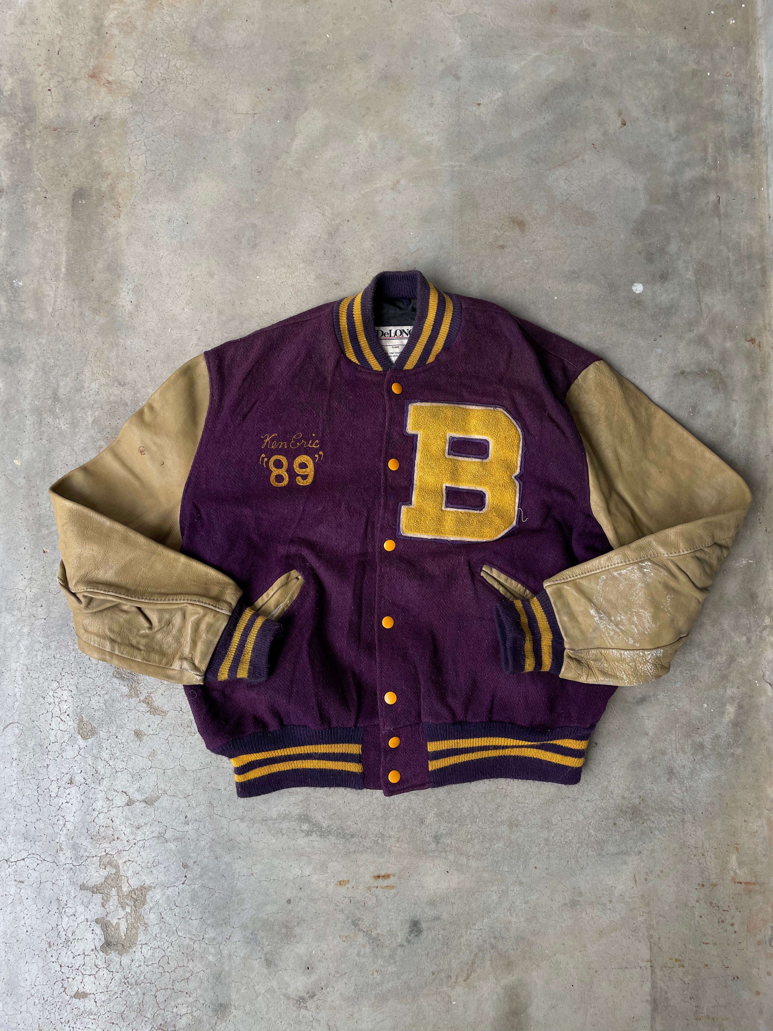 basketcase holy cross varsity jacket - アウター