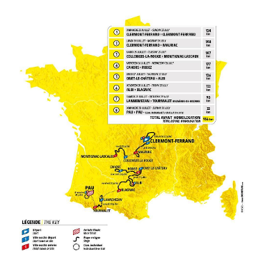 Le parcours du Tour de France des femmes 2023