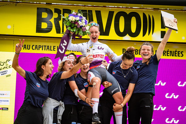 Cedrine Kerbaol termine le tour de France Femmes 2023 avec le maillot blanc de meilleure jeune