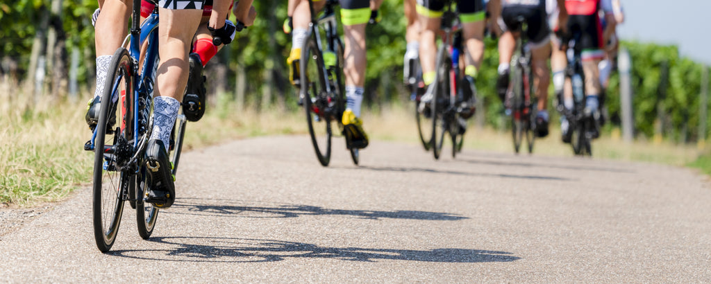 Cycling race on enduro bikes