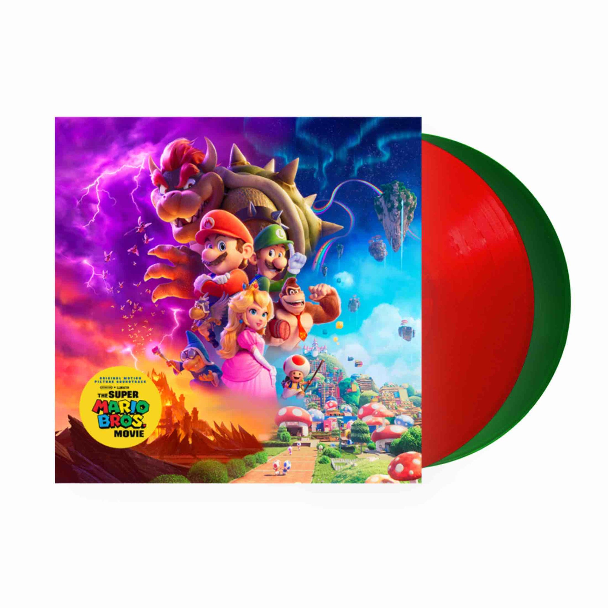 The Super Mario Bros. Movie Original Soundtrack 2xLP (Red Green Vinyl