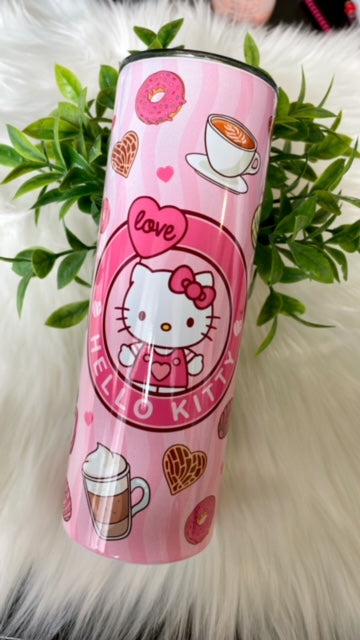 Hello Kitty Pink Big Bow Tumbler 20oz Insulated Stainless Steel