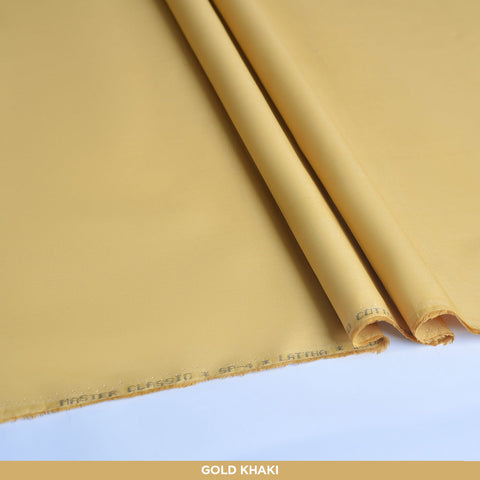 Gold Khaki Unstitched-Summer'24 Master Fabric