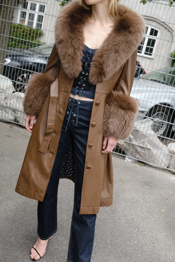 Saks Potts Foxy Coat Walnut