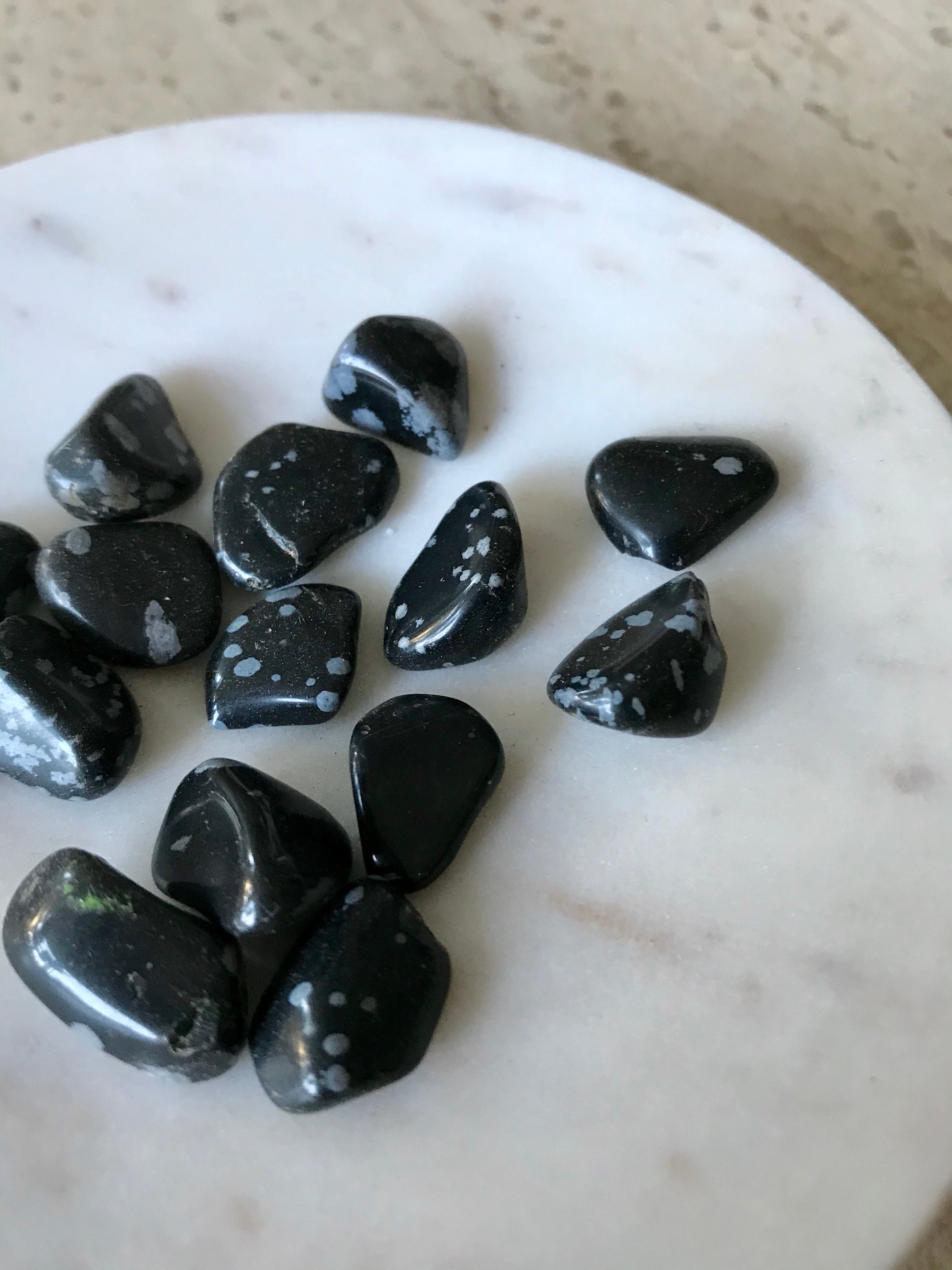 Snowflake Obsidian Crystal Stone Make Collectives
