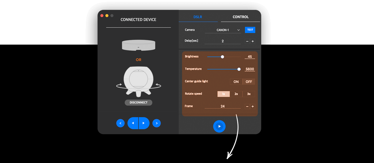 foldio360 Control Panel1