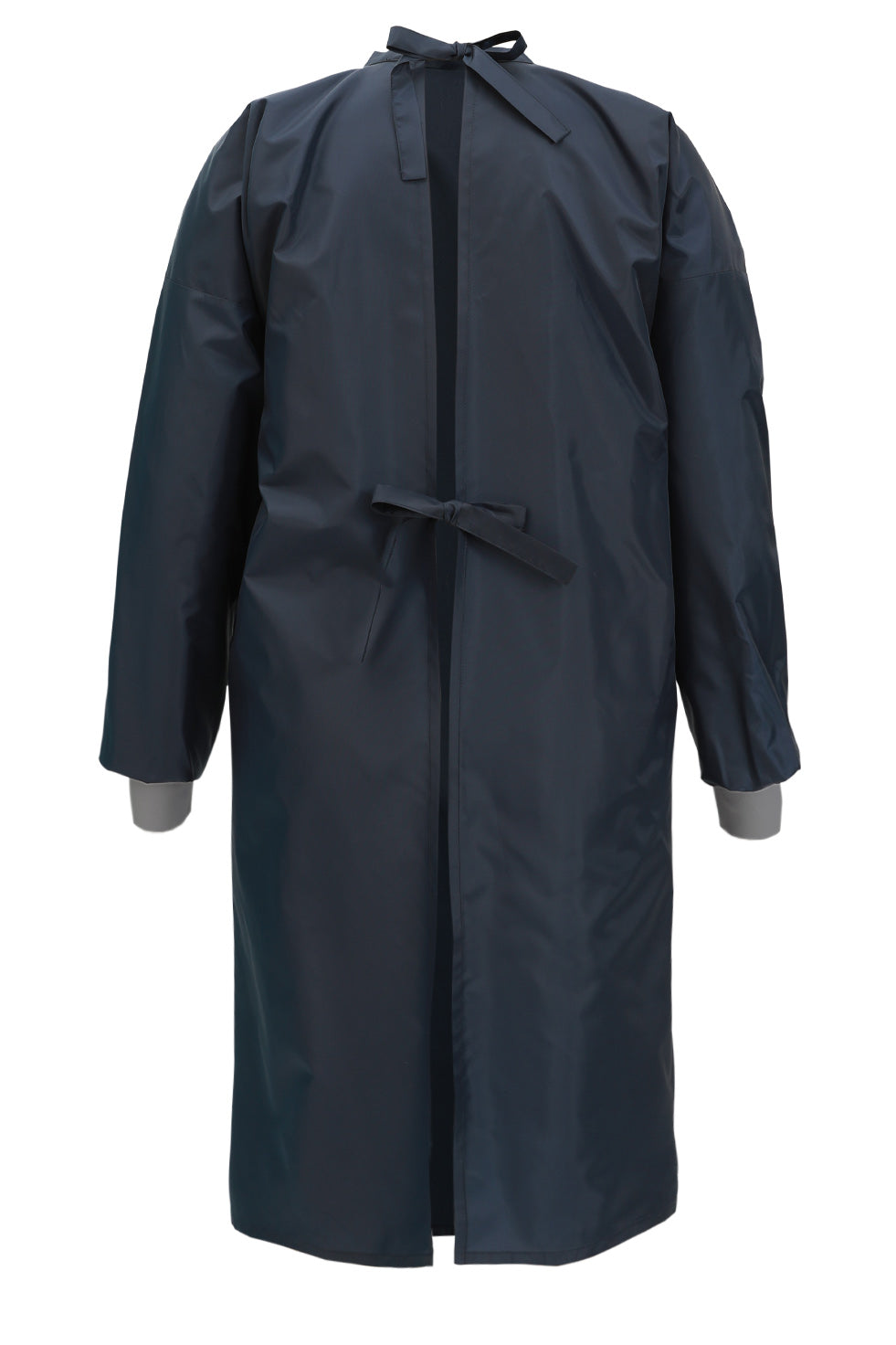 Water Resistant L/s Tie Back Gown Navy | Fella Hamilton