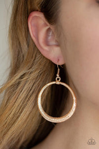 Paparazzi Accessories-Modern Shimmer - Rose Gold Earrings - jewelrybybretta