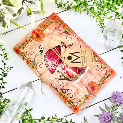 Handmade Witchy Botanical Moon Journal (Nomad Moon Magic) – Materia Magikeia