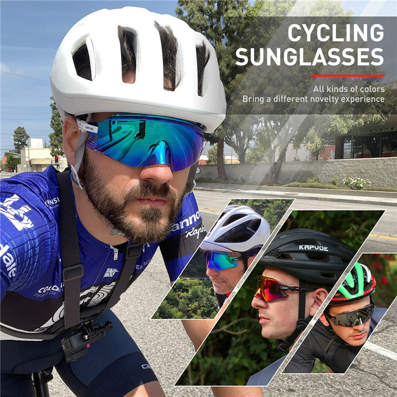 Polarized Sunglasses for Men, Large Frame Driving Riding Sunglasses, Outdoor Fishing Sunglasses UV Protection, with Glasses Case,Temu