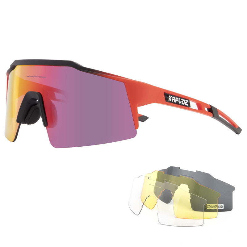 Óculos de sol ciclismo KE9023 com várias lentes intercambiáveis