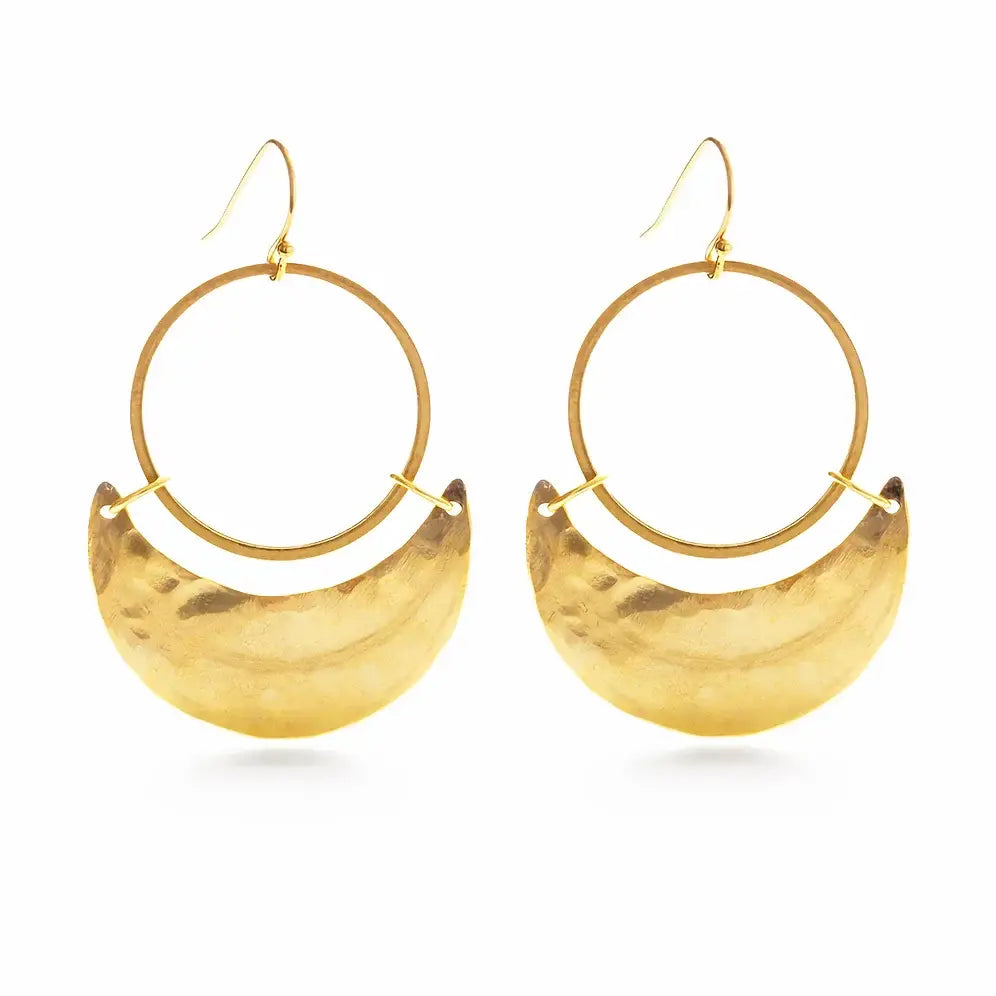 Crescent Moon Earrings - Mind's Eye Design