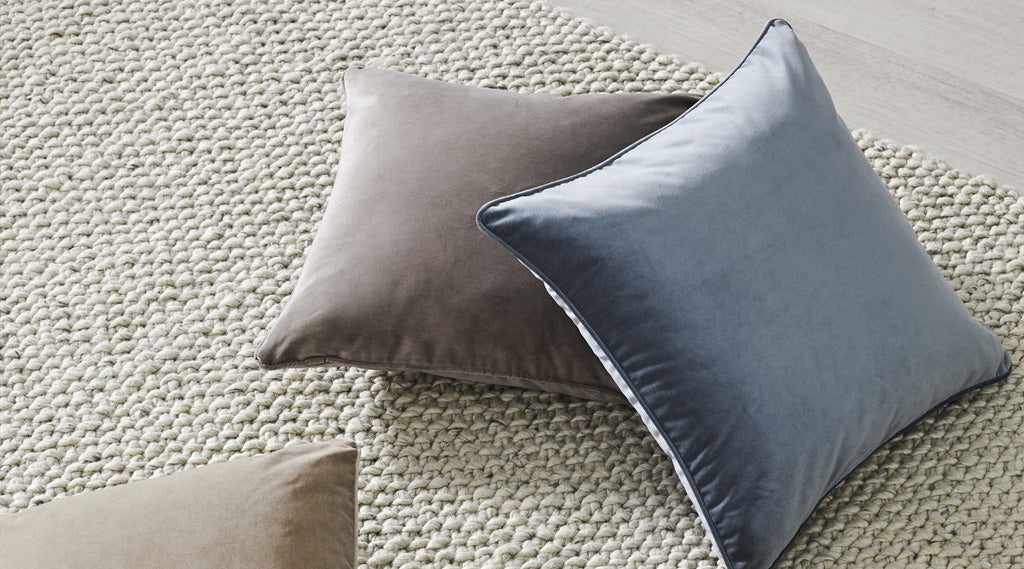 Weave Zoe velvet cushions