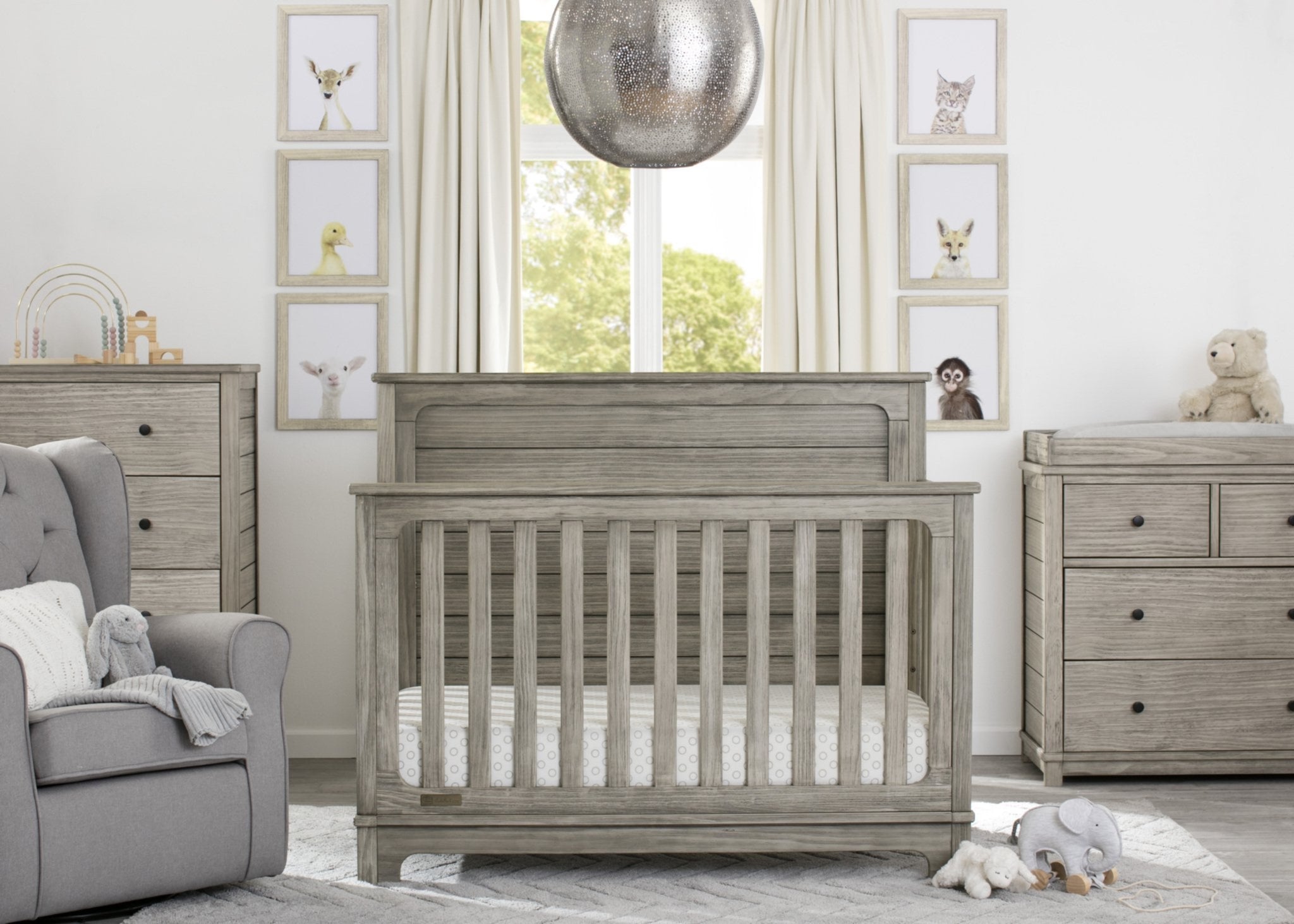 blush crib set