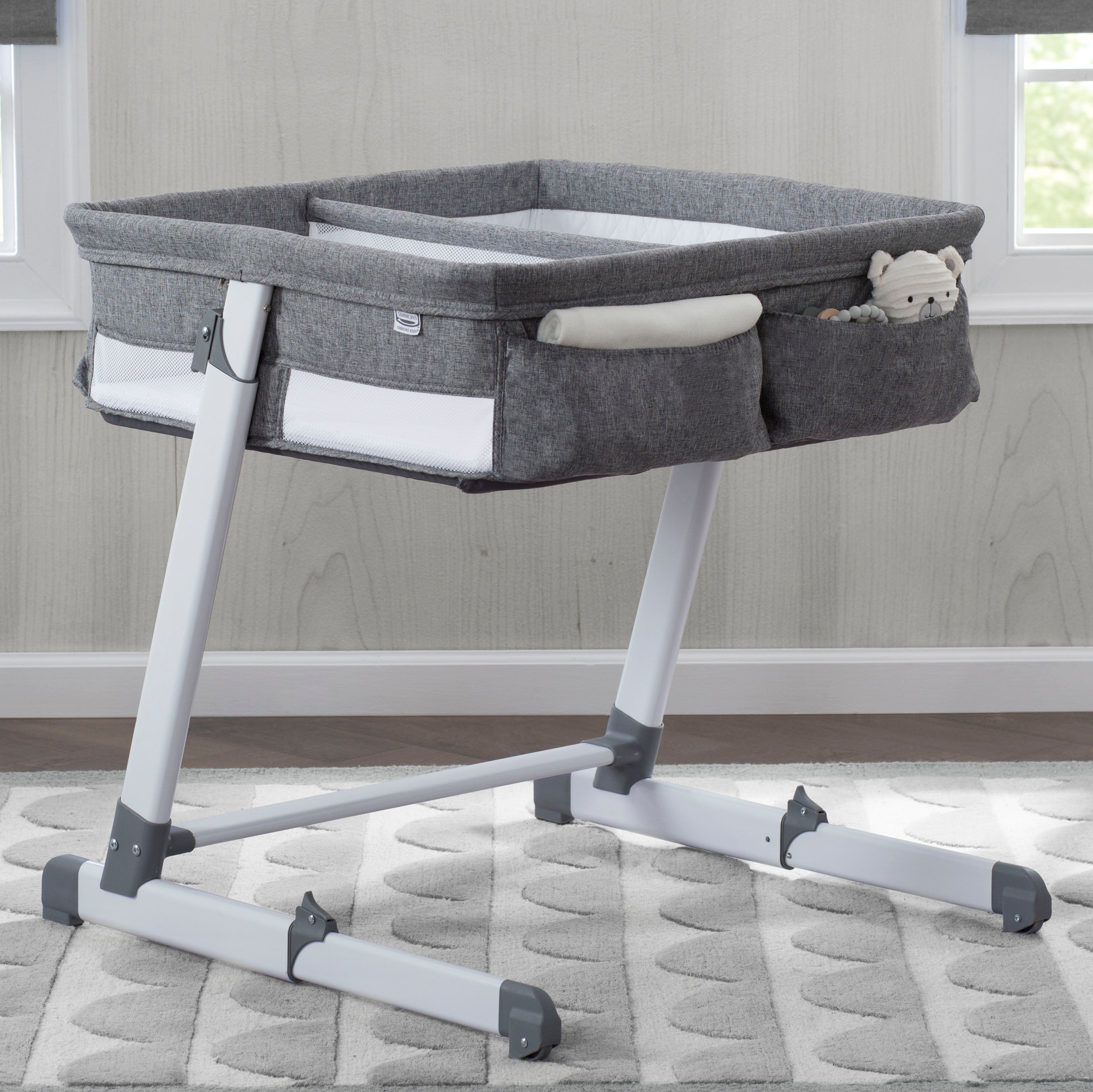 twin co sleeper bassinet