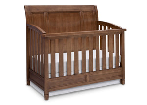 dark wood crib set