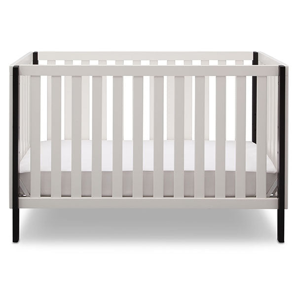 Arrow Collection In Bianca With Black Nursery Furniture Set