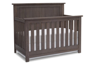 rustic oak crib