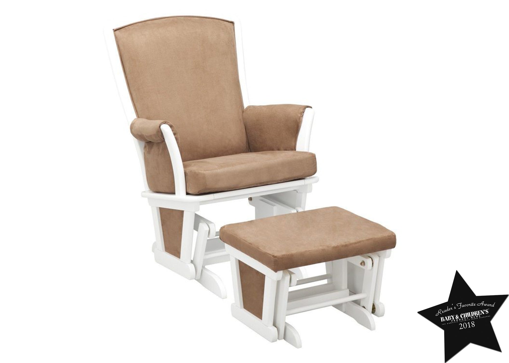 delta glider and ottoman espresso