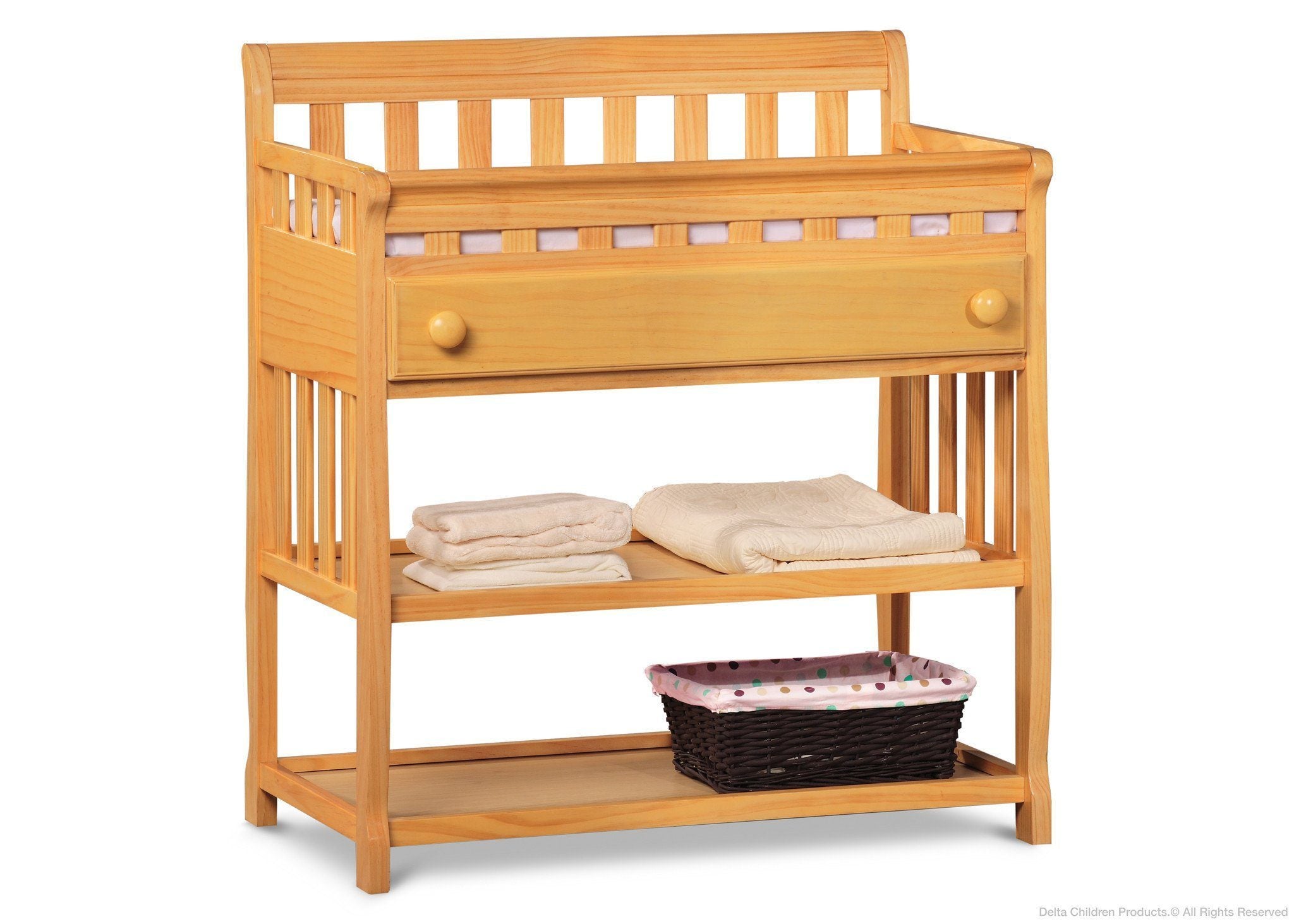 delta changing table with drawer