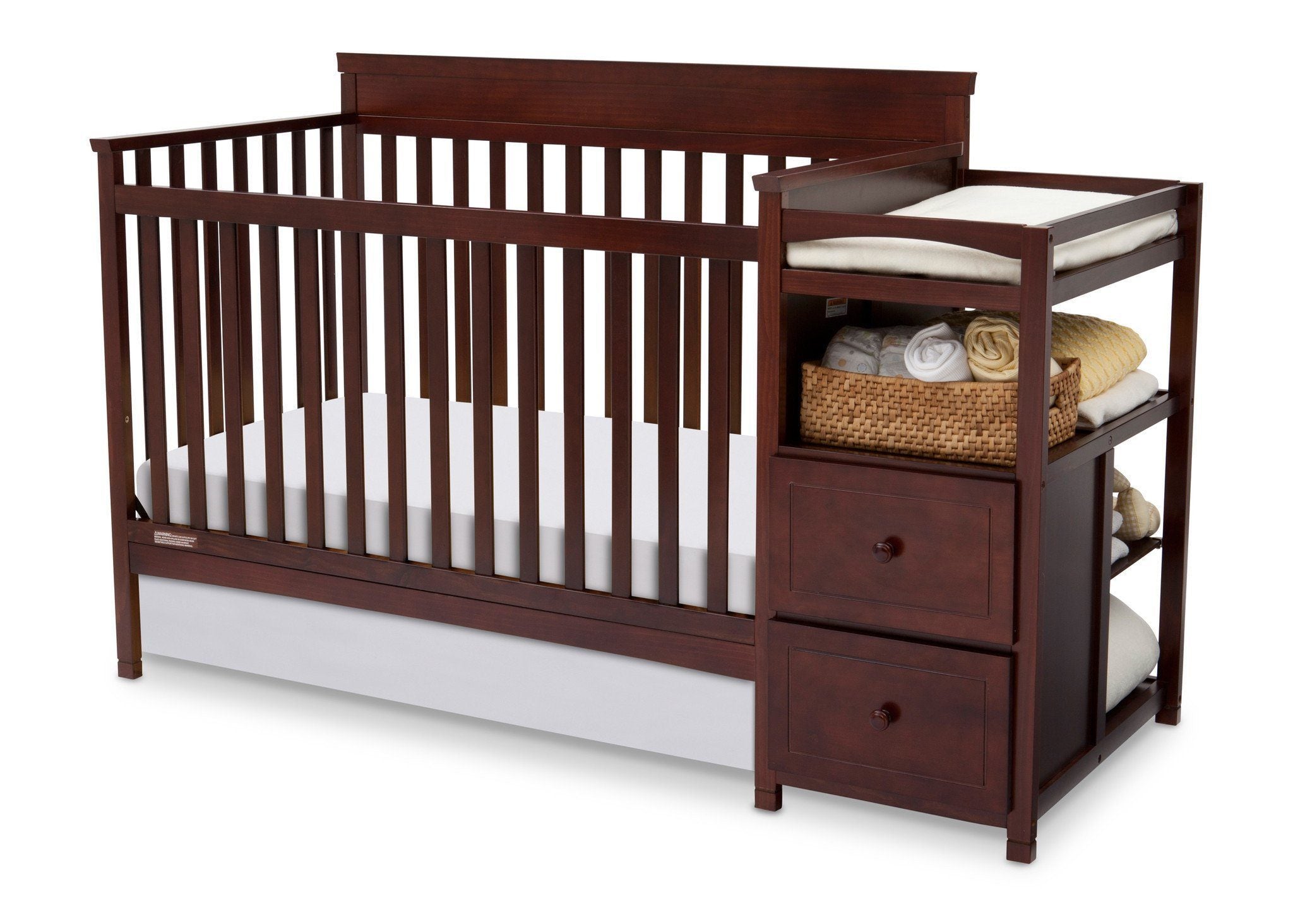 delta baby crib with changing table