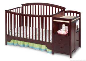 crib and changing table in one