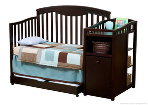 delta crib with changing table