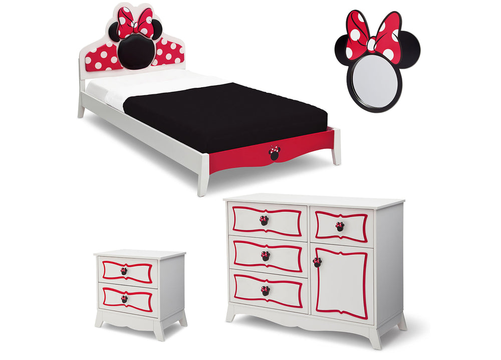 Minnie Mouse Wooden Twin Bedroom Collection Delta Children