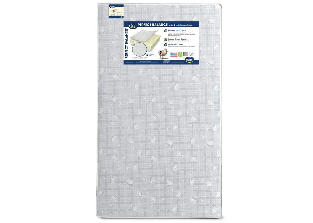 serta perfect balance organic crib mattress dimensions