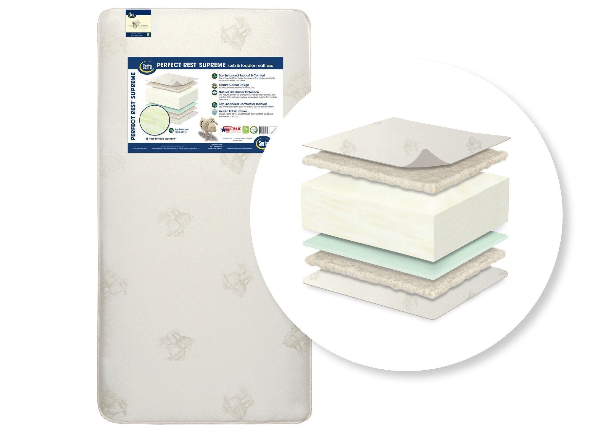 serta perfect rest supreme crib mattress