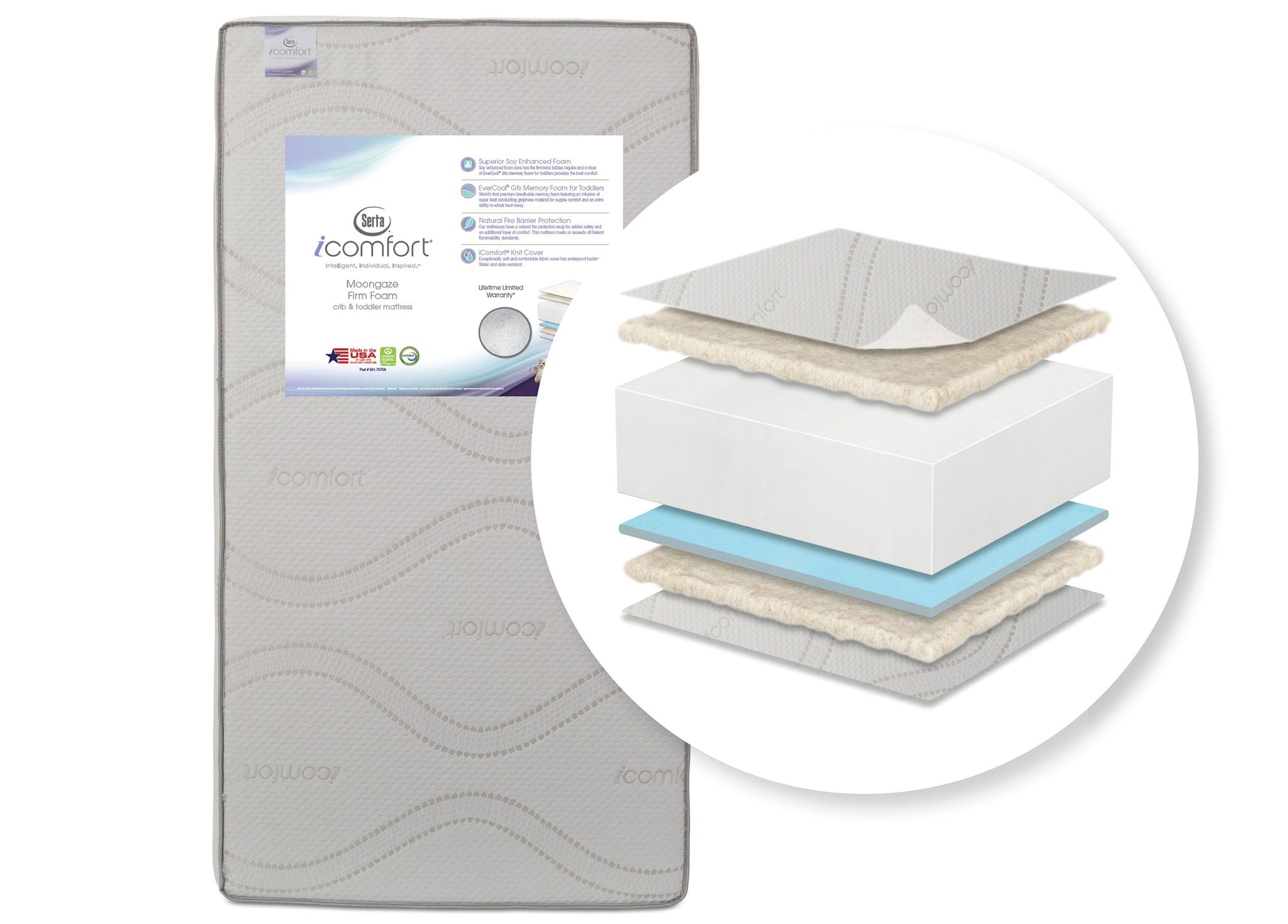 serta moongaze crib mattress