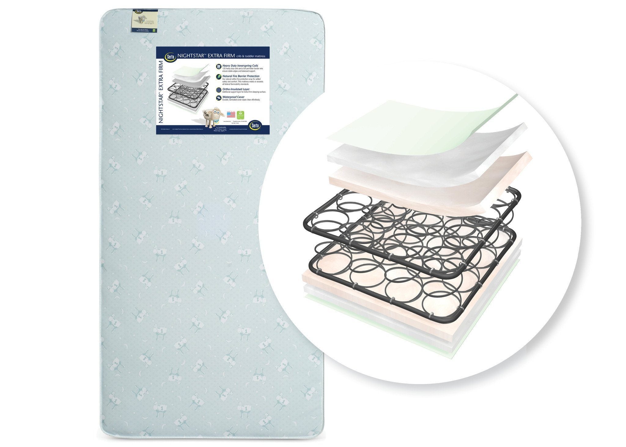 serta nightstar extra firm crib mattress