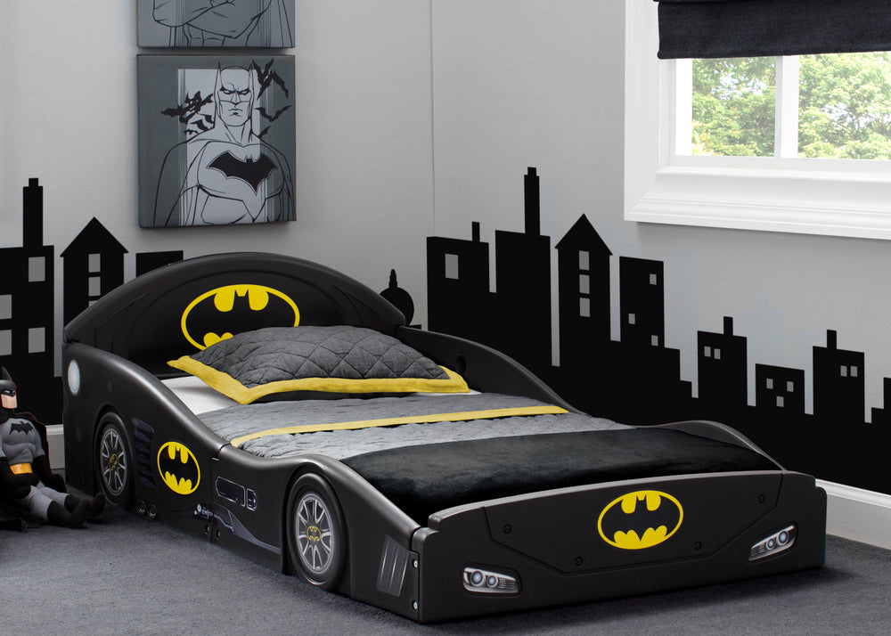 Batman Batmobile  Plastic Sleep and Play Toddler Bed  