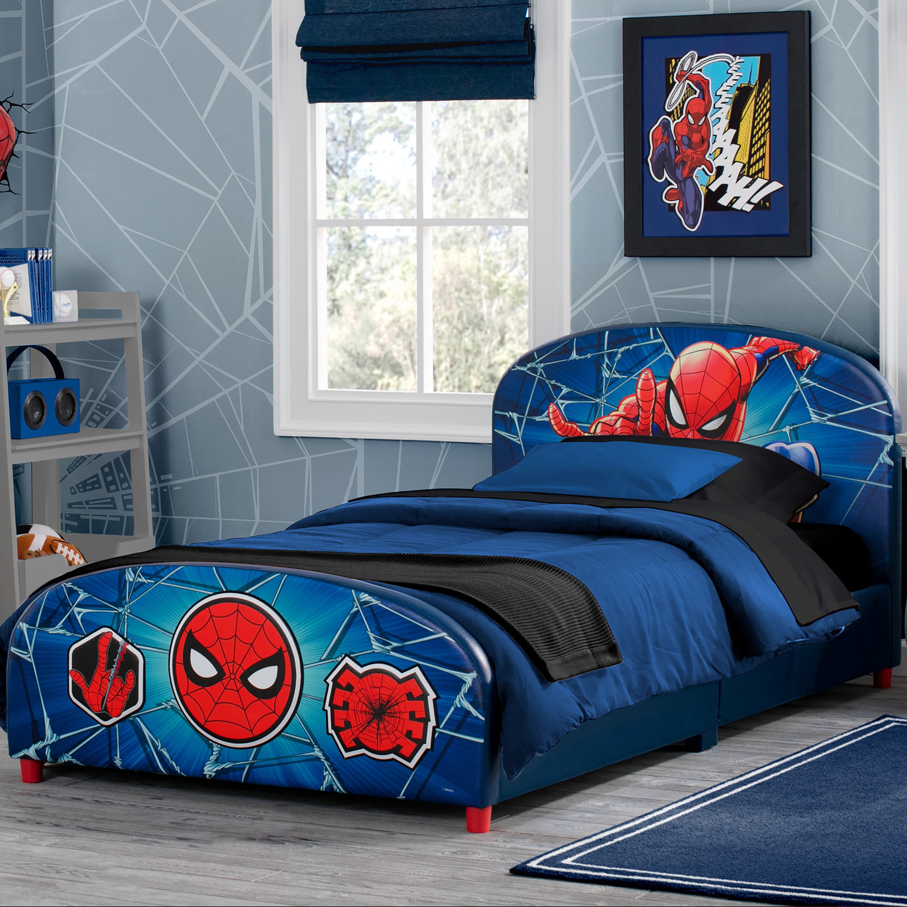 twin size spiderman bed