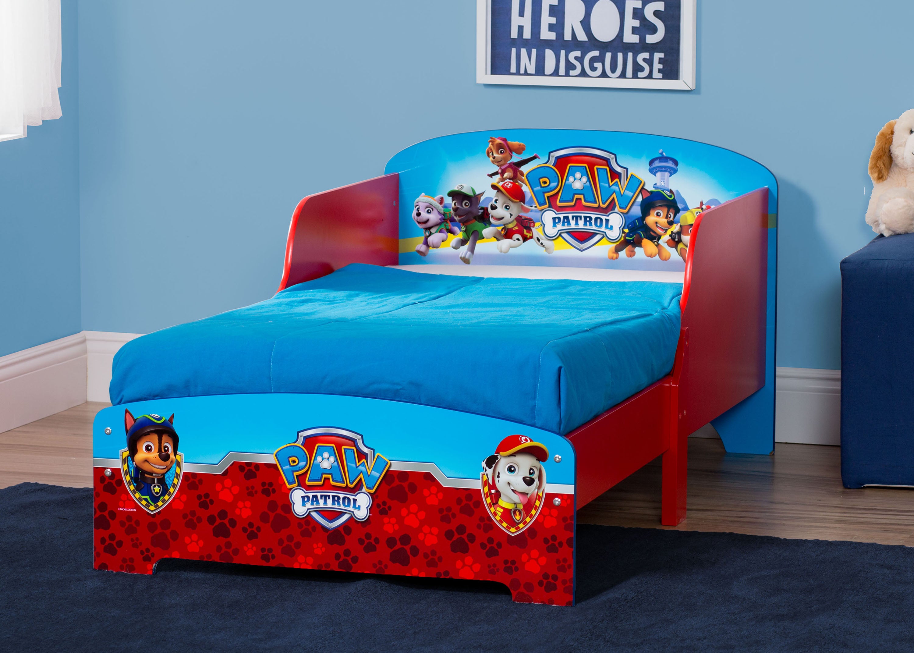 paw patrol wooden bed