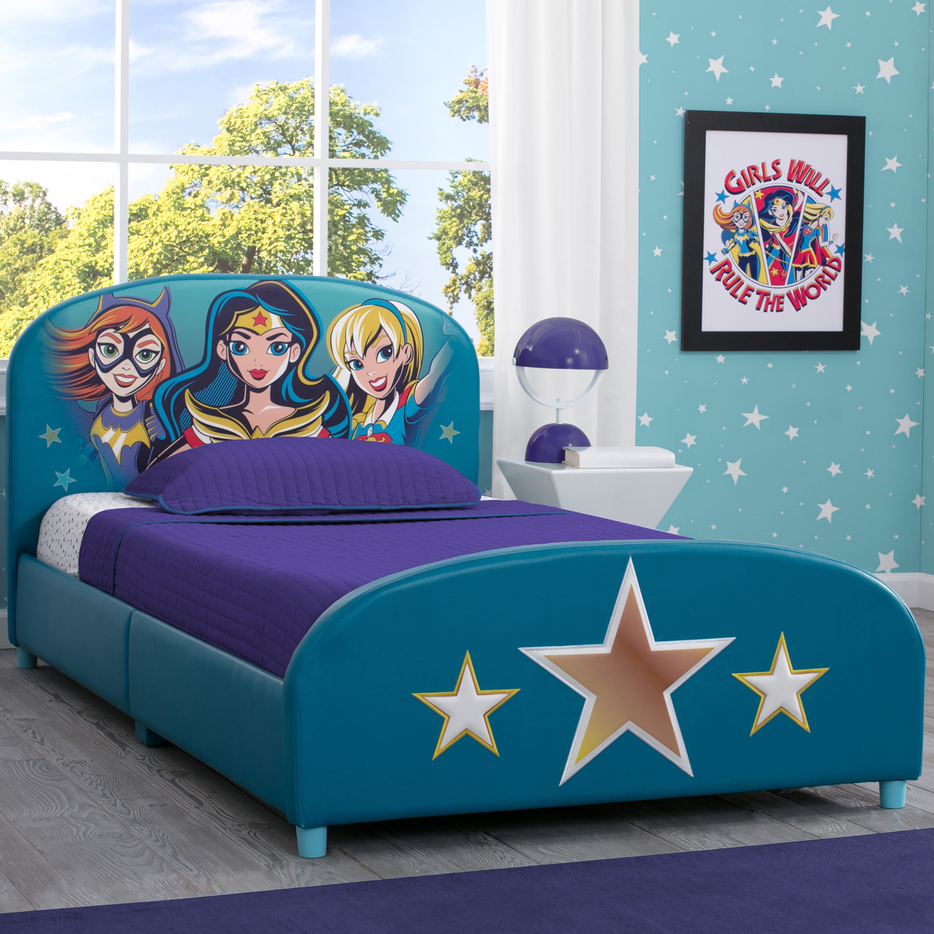 girls upholstered bed