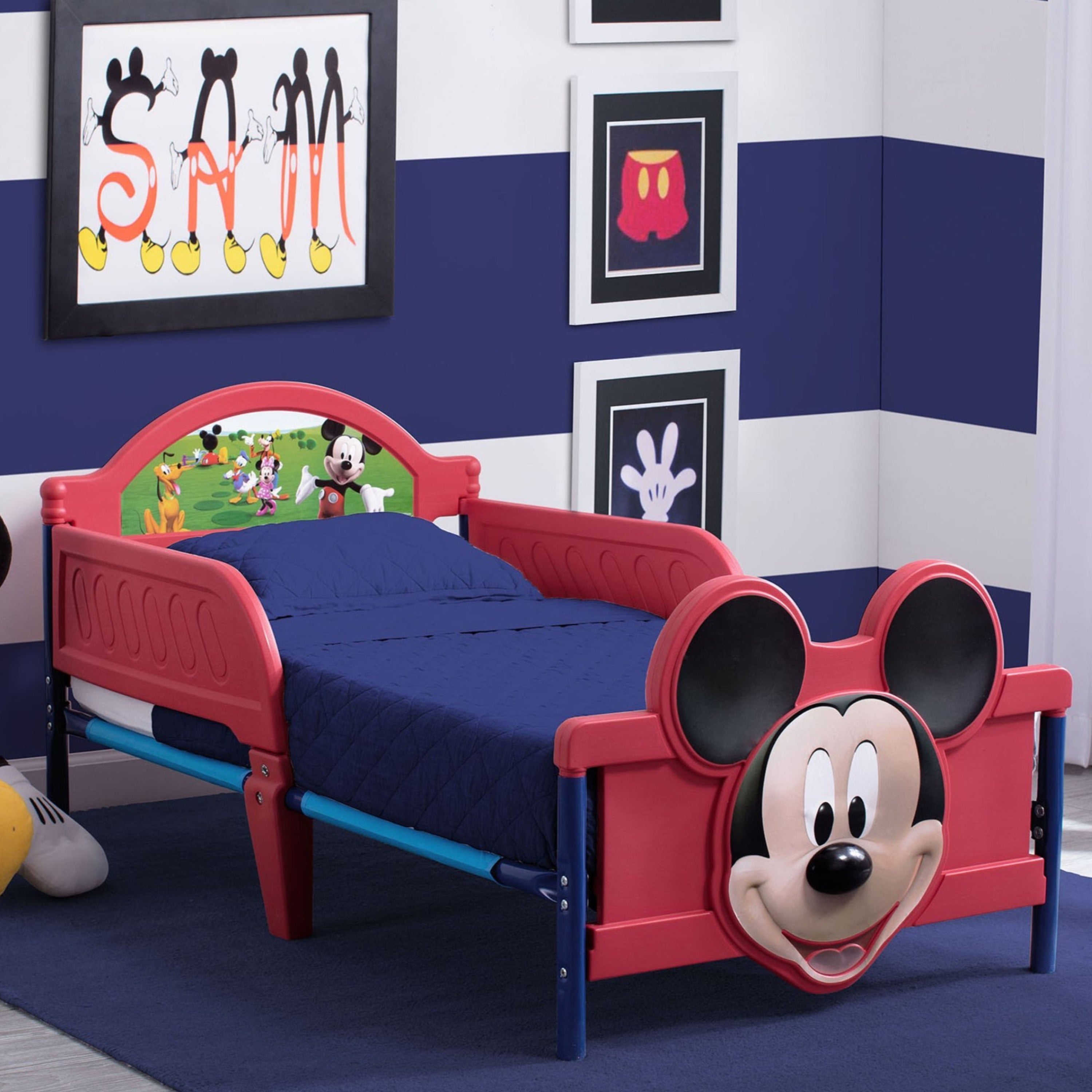 Mickey Mouse Plastic 3D Toddler Bed 