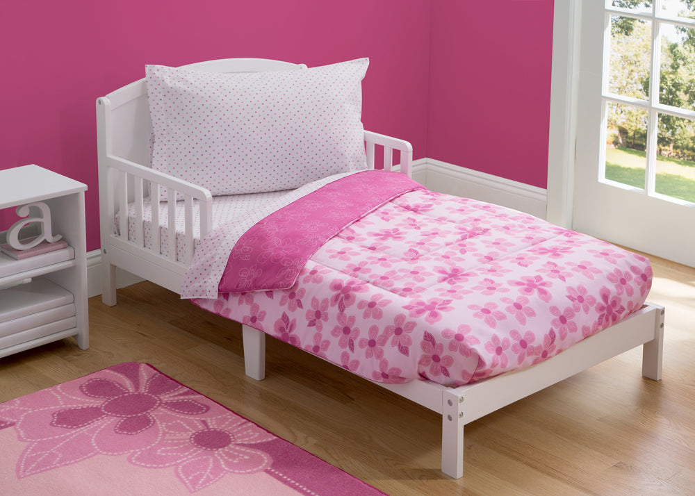 Girls 4 Piece Toddler Bedding Set Delta Children