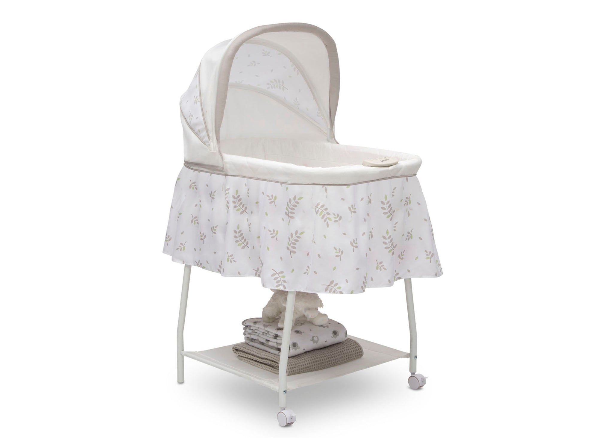 Little Folks Silent Auto Gliding Bassinet By Delta Children