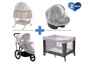 portable crib with mosquito net