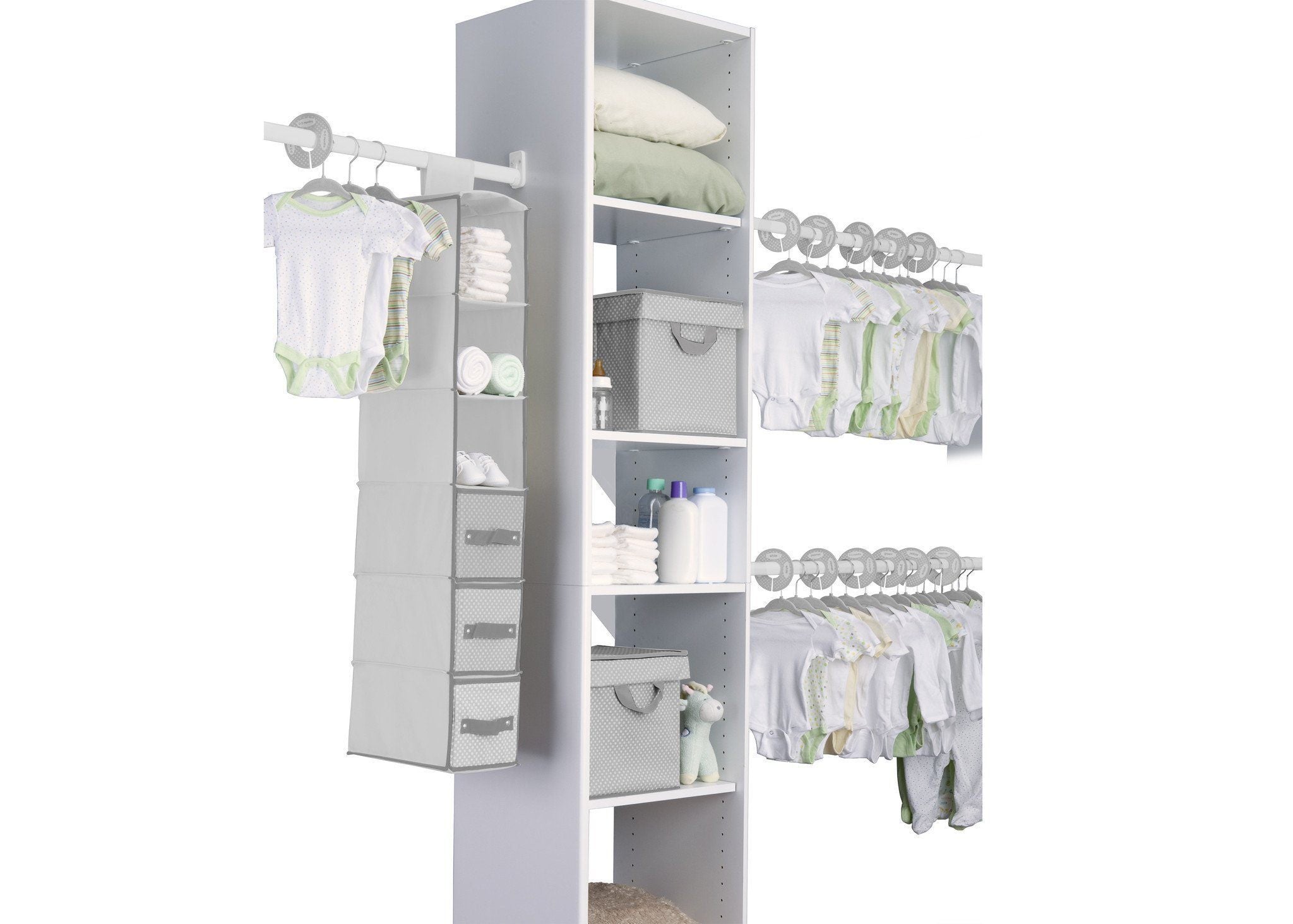 delta children 24 piece nursery closet set