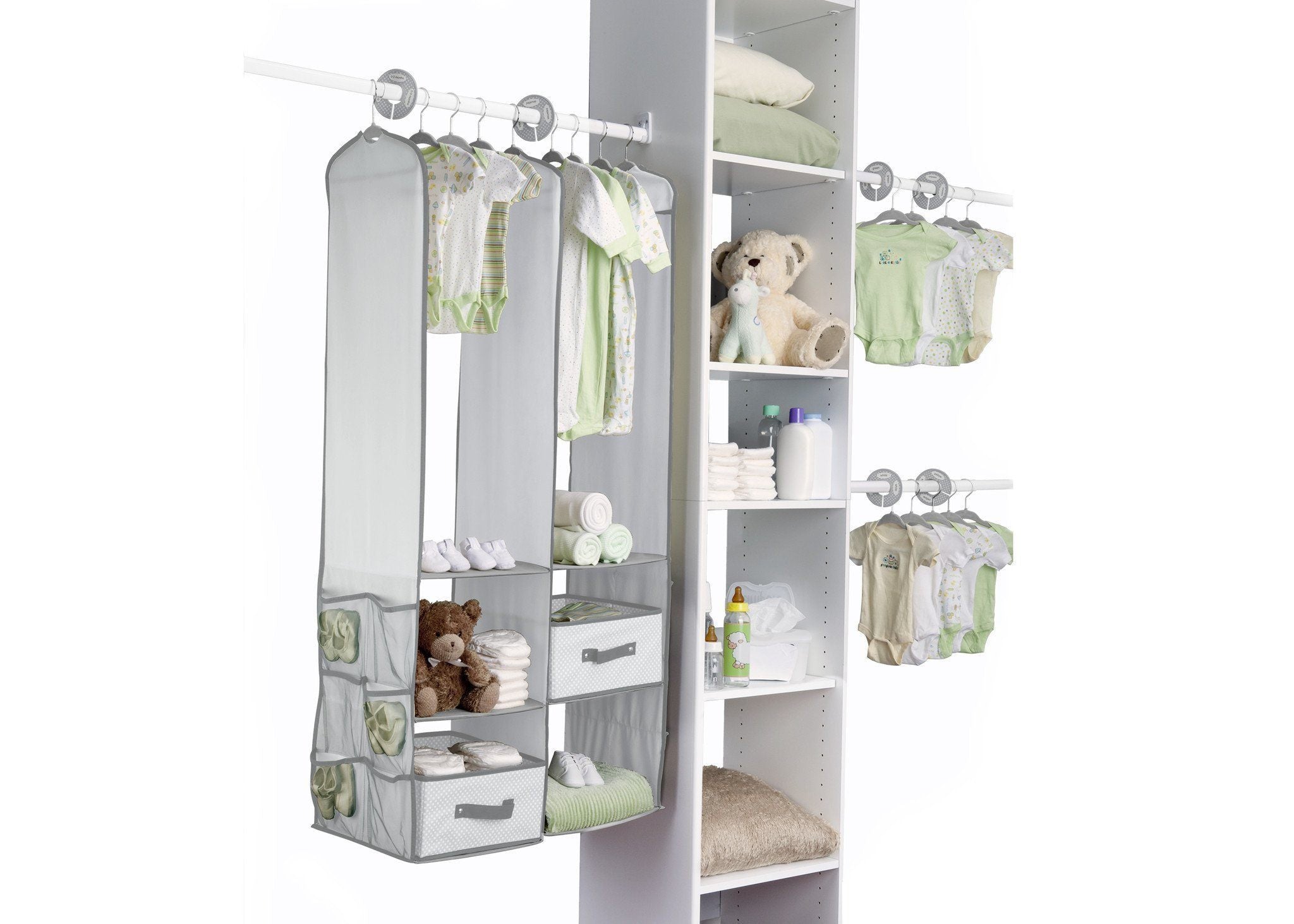 delta nursery closet organizer