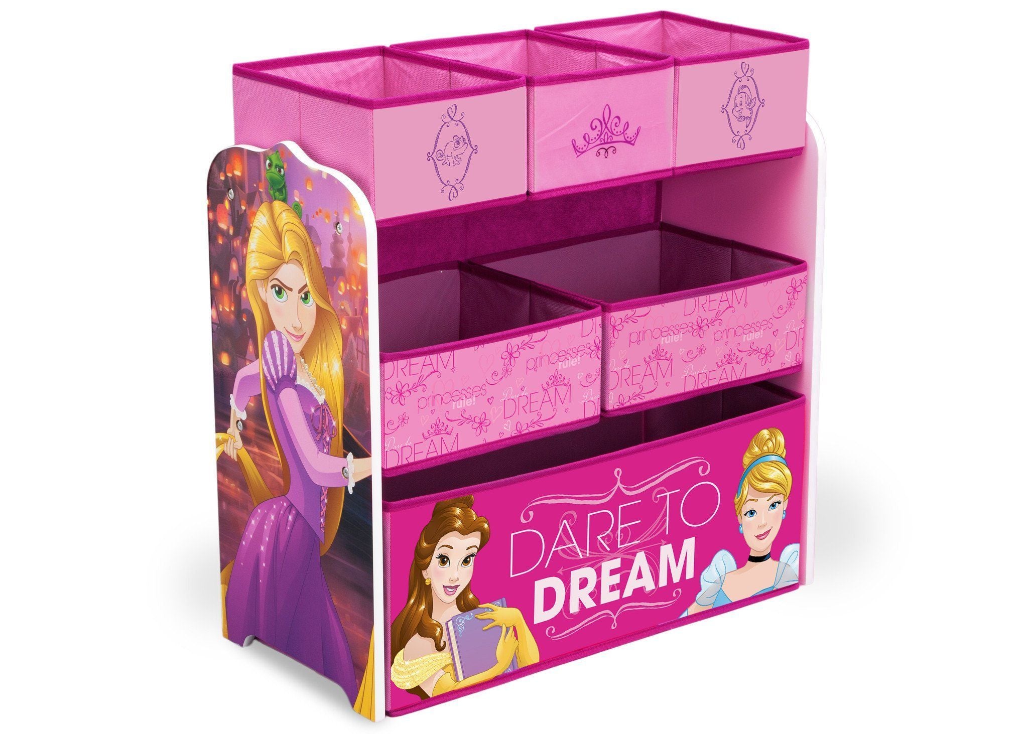 disney princess book & toy organizer by delta children