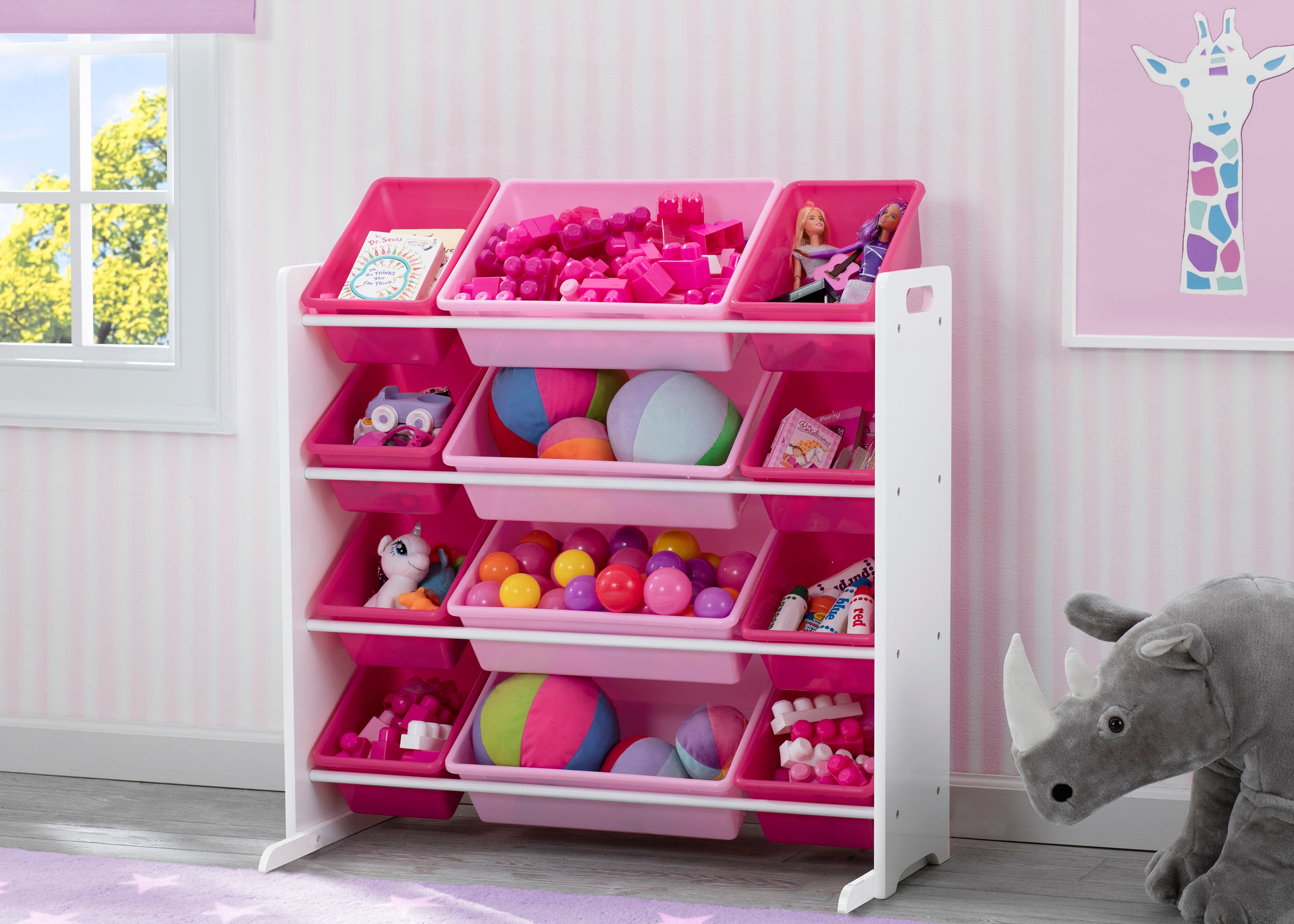 Kids Toy Storage Organizer with 12 Plastic Bins | Delta Children