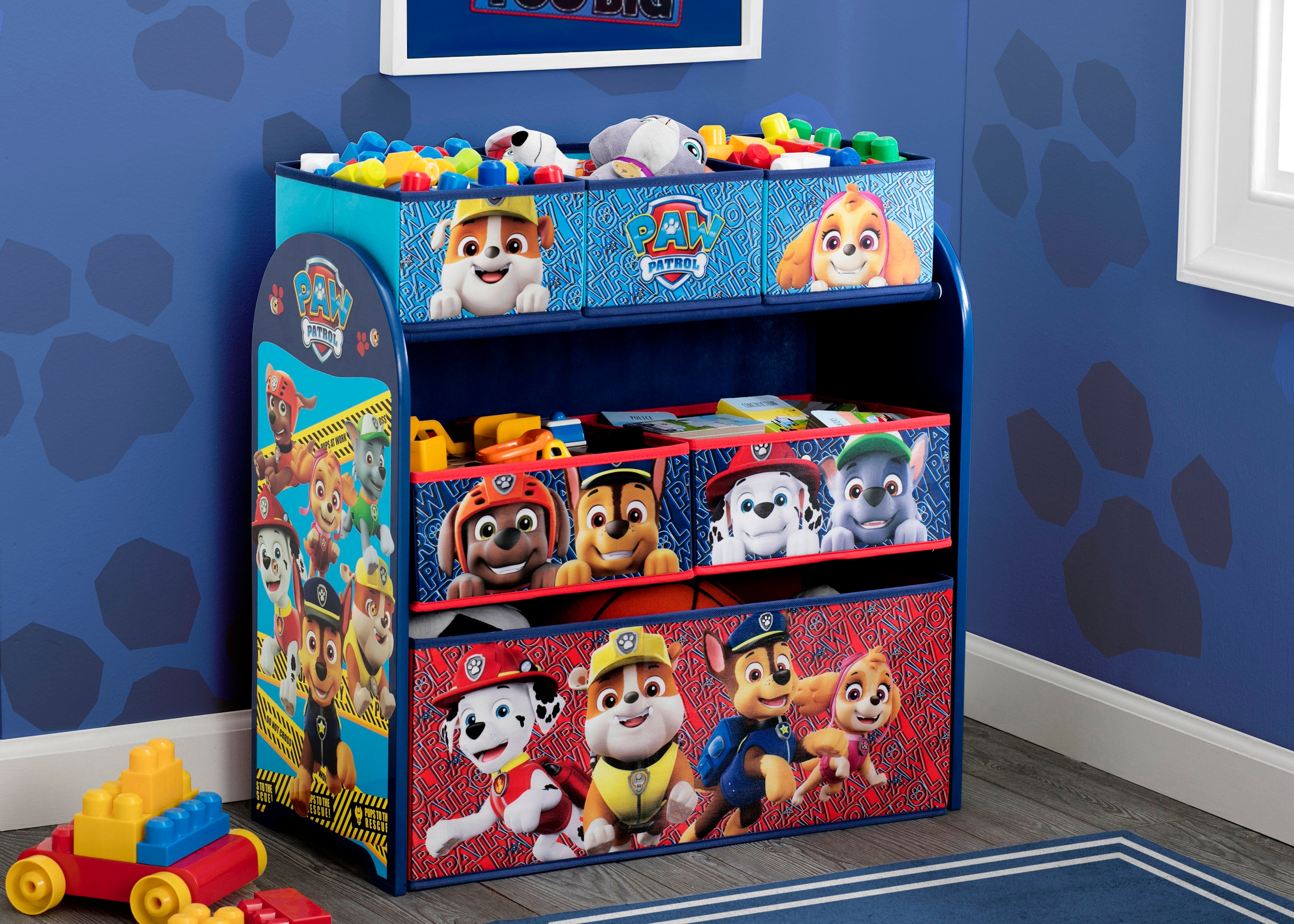 paw patrol toy bin organizer