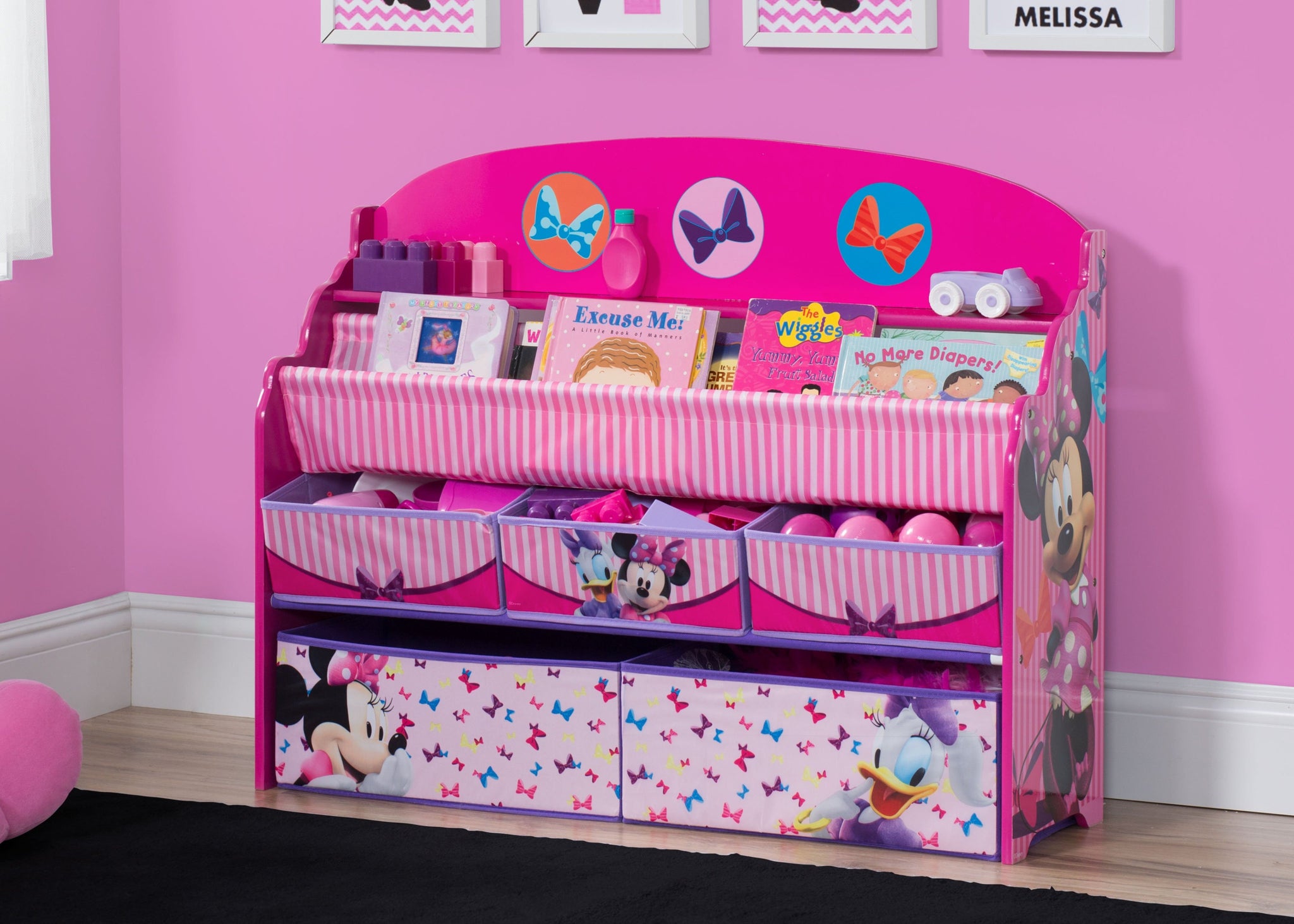 Minnie Mouse Deluxe Book Toy Organizer Delta Children