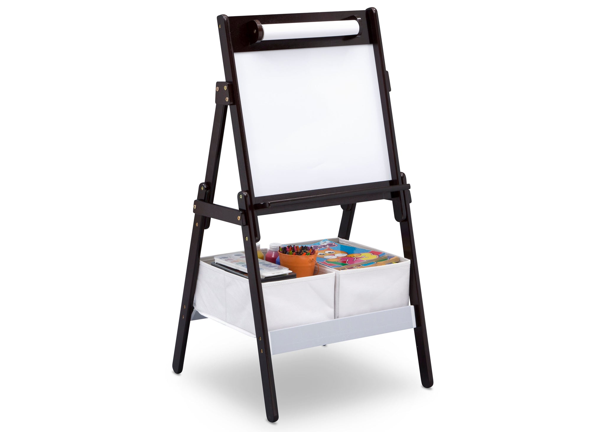 Classic Kids Whiteboard/Dry Erase Easel with Paper Roll and Storage