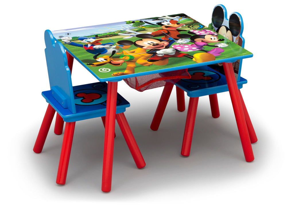 Mickey Mouse Kids Table And Chair Set With Storage Delta Children