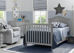 mini grey crib