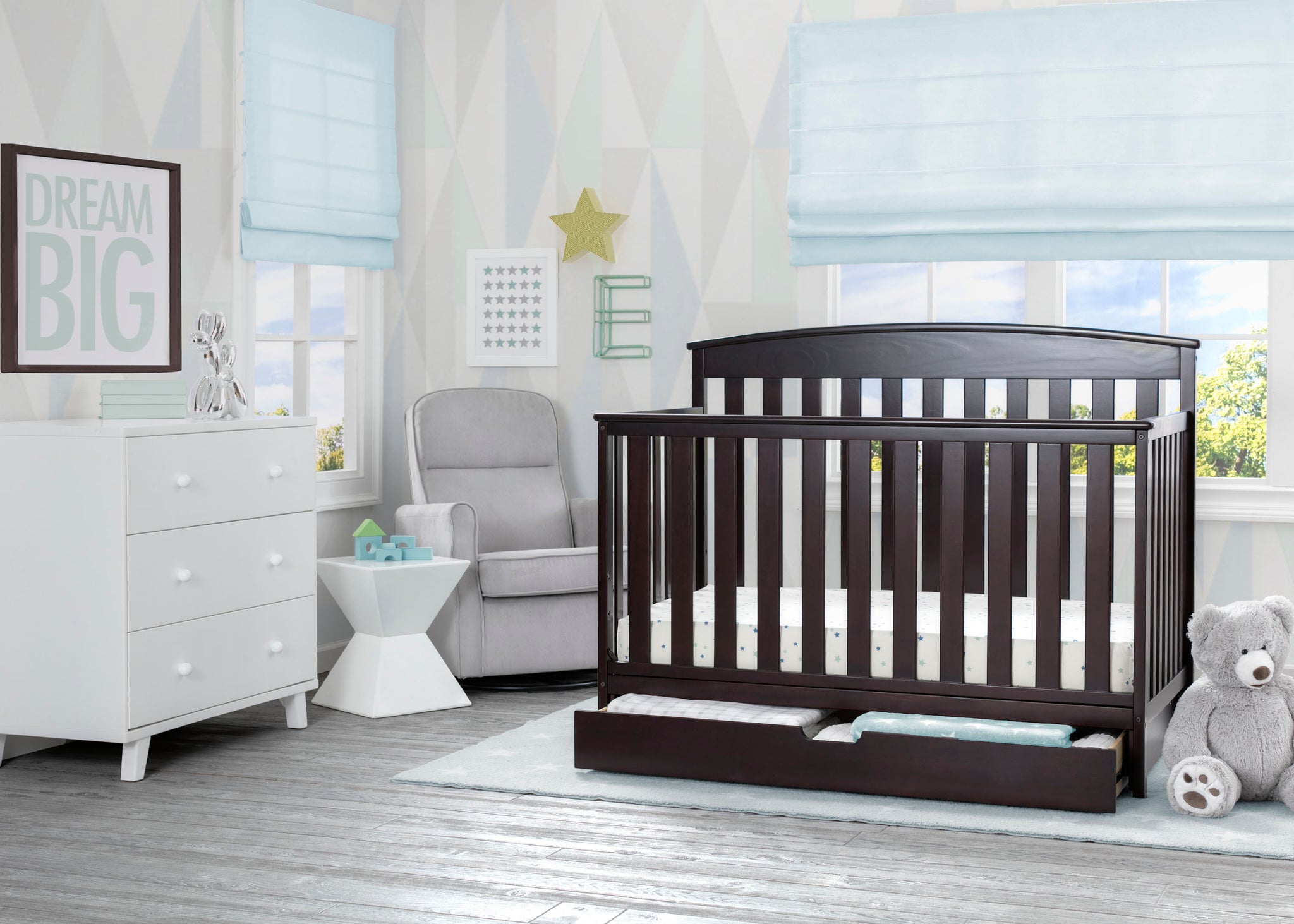 crib with under storage